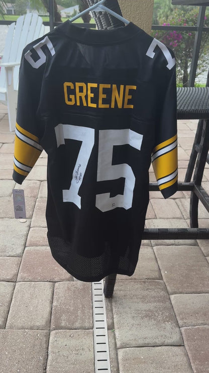 Joe Greene Signed Pittsburgh Steelers Replica NFL Jersey - Sports Memorabilia🔥