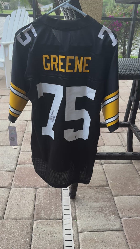 Joe Greene Signed Pittsburgh Steelers Replica NFL Jersey - Sports Memorabilia🔥
