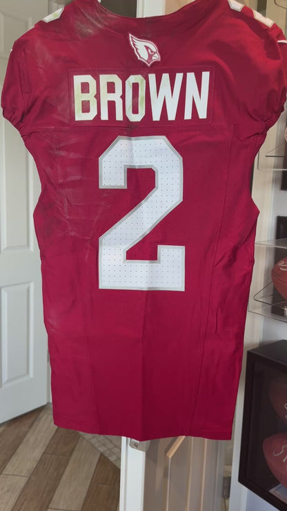 Marquise Brown GAME WORN💪11/12/23 PHOTO MATCHED Arizona Cardinals NFL Jersey WIN vs. Falcons