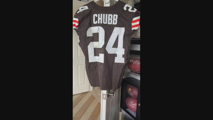 Nick Chubb GAME WORN/USED 10/27/24 💪 PHOTO-MATCHED 📸 Cleveland Browns On-Field NFL Jersey 👕 vs. Baltimore Ravens Also includes Professional Sports Authenticator (PSA)