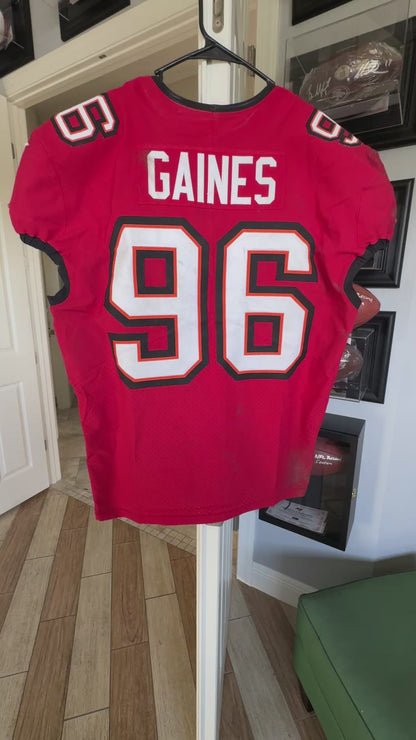 Greg Gaines GAME WORN 12/07/25 Tampa Bay Buccaneers OnField NFL Jersey vs New Orleans Saints Also includes COA 🛡️