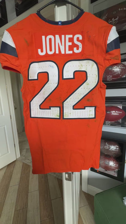 Brandon Jones GAME WORN 10/13/24 Denver Broncos Nike NFL Jersey vs Los Angeles Chargers Inc. COA🛡️