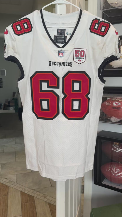 Ben Bredeson GAME-WORN 08/16/25 Tampa Bay Buccaneers OnField Nike NFL Jersey🎽