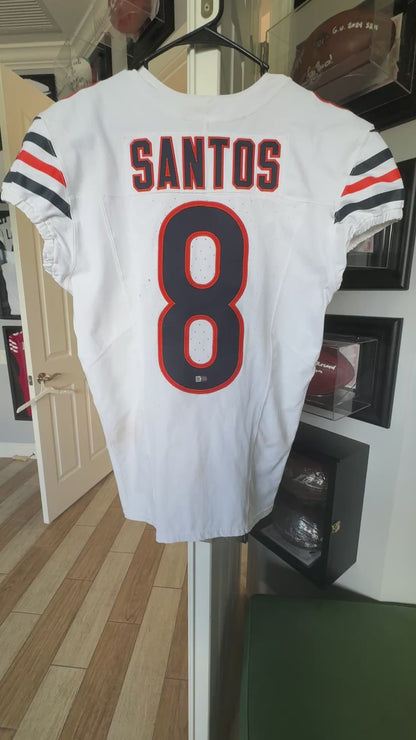 Cairo Santos GAME WORN 💪 09/22/24 Chicago Bears Nike NFL Jersey vs Indianapolis Colts Inc COA 🛡️