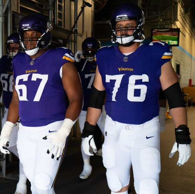 David Quessenberry GAME USED 10/06/24 Minnesota Vikings 👕 Jersey vs. New York Jets London Game ✅ Inc. PSA Authenticity
