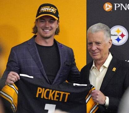 Kenny Pickett Signed🖊️Pittsburgh Steelers NFL Draft 2022 Replica NFL Jersey👕