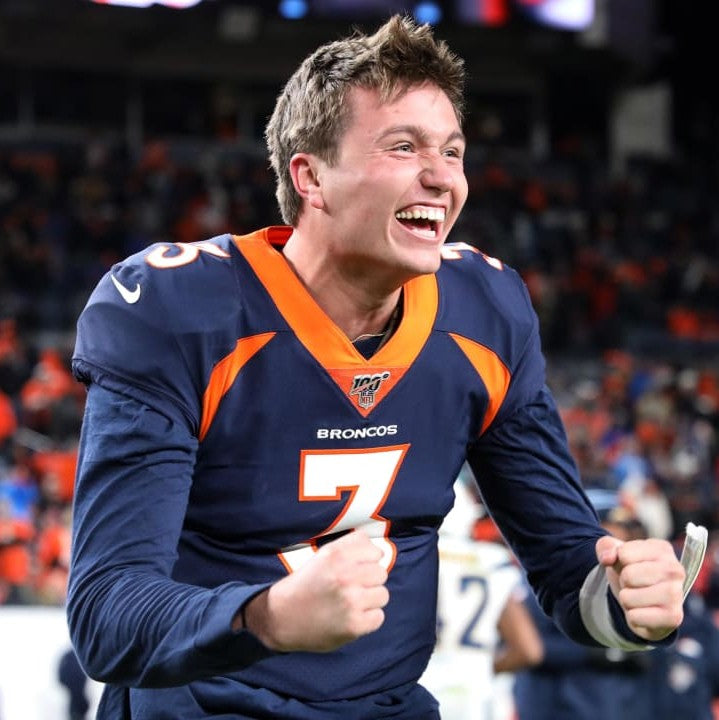 Drew Lock Signed ✍️ Denver Broncos Full-Size Authentic On-Field Eclipse Alternate Speed NFL Helmet