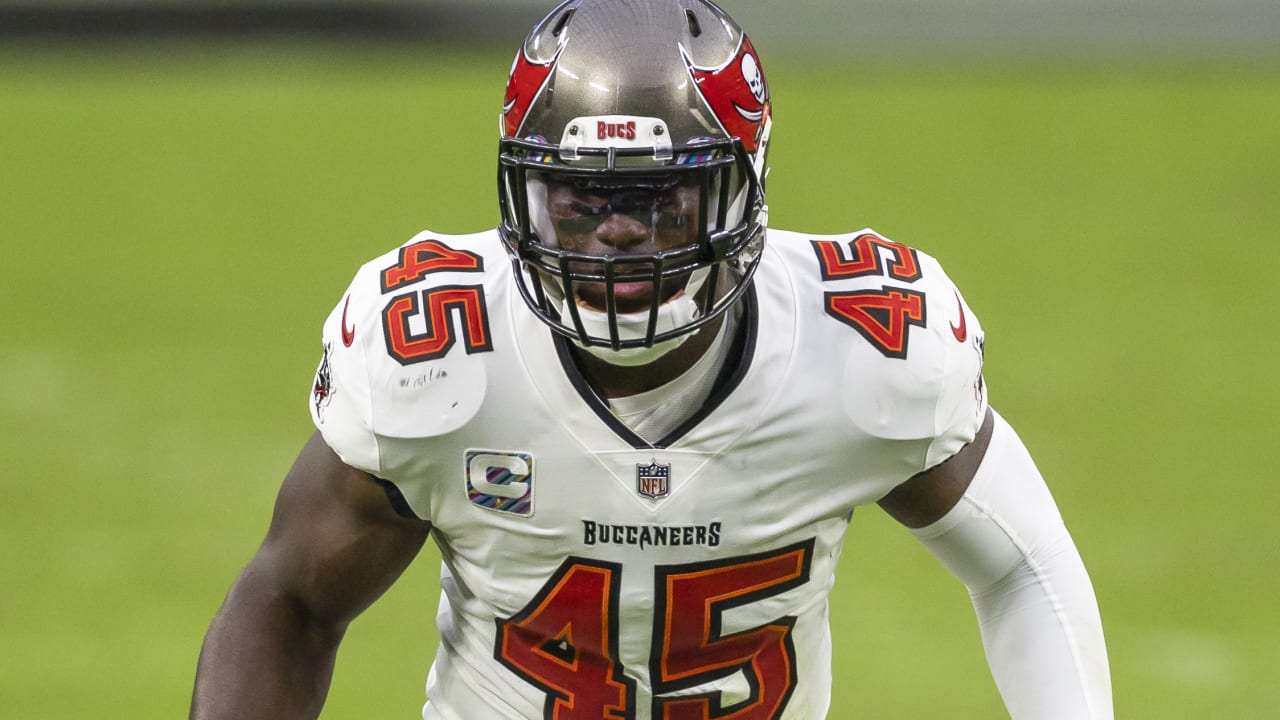 Devin White Signed✍️Tampa Bay Buccaneers🏴‍☠️Full-Size Authentic On-Field Eclipse Alternate Speed Helmet Inscribed "SB LV Champs" 🏈