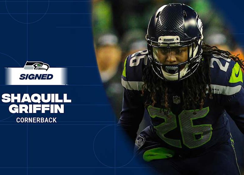 Shaquill Griffin GAME-WORN 💪 10/14/18 Seattle Seahawks NFL Jersey 👕 Inc. PSA COA 🧾🌍 vs. Oakland Raiders in London