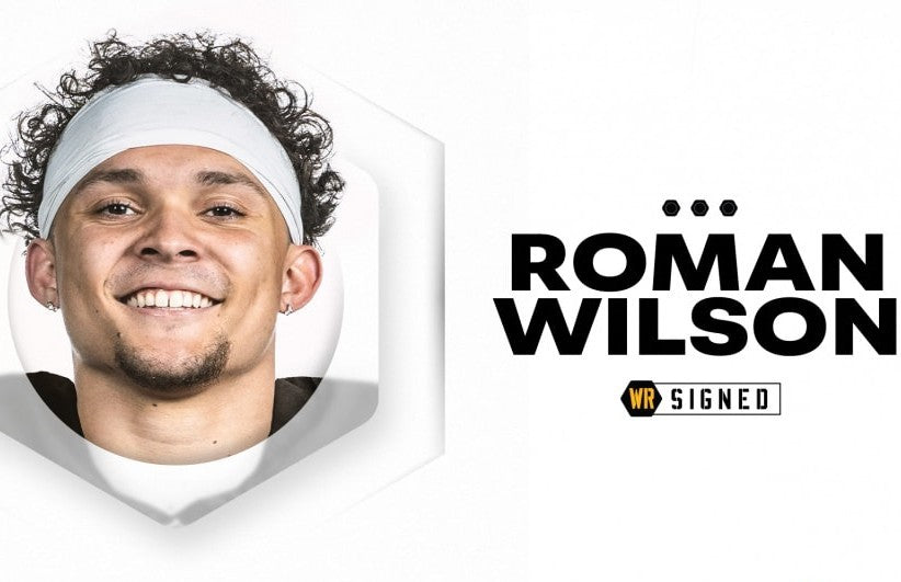 Roman Wilson Signed ✍️Pittsburgh Steelers Speed mini Helmet Includes Beckett Authenticity🛡️